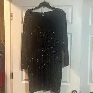 Limited large black sequins dress.